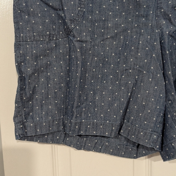 Talbots Chambray with White Polka Dots Casual Shorts in 16 - Picture 4 of 11